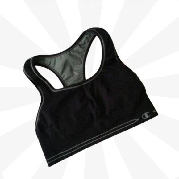 Champion Racerback Motion Control Sport Bra Size XS Black Reversible Underwire - Picture 1 of 6